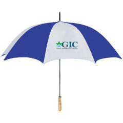 Golf Umbrella – 60″ Arc - 4021_WHTBLU_Colorbrite