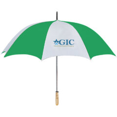 Golf Umbrella – 60″ Arc - 4021_WHTGRN_Colorbrite