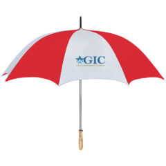 Golf Umbrella – 60″ Arc - 4021_WHTRED_Colorbrite