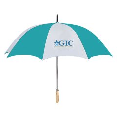 Golf Umbrella – 60″ Arc - 4021_WHTTEA_Colorbrite