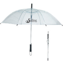 Clear Umbrella – 46″ Arc - 4035_TRNCLR_Silkscreen