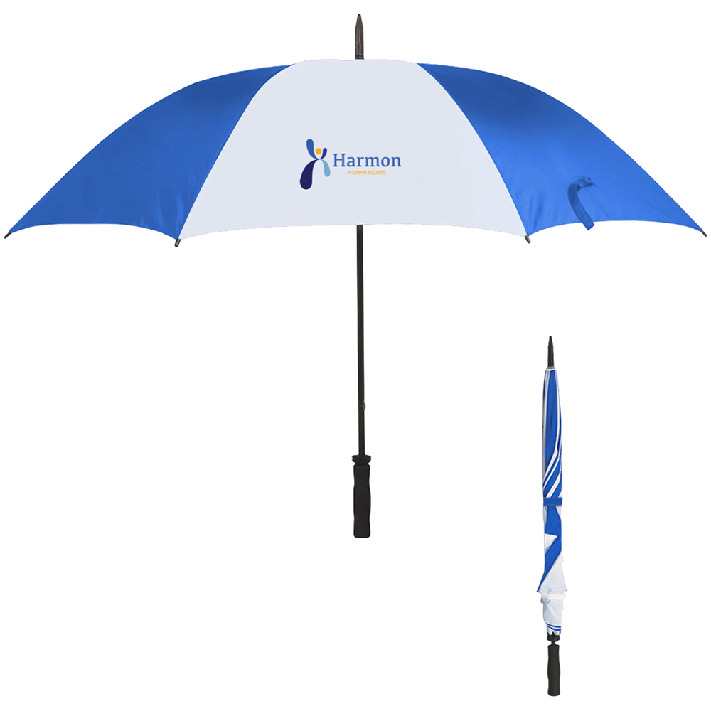Ultra Lightweight Umbrella – 60″ Arc - 4038_WHTBLU_Colorbrite