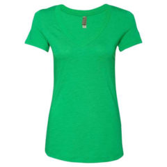 Next Level Women’s Triblend Short Sleeve Deep V-Neck T-Shirt - 41226_f_fm
