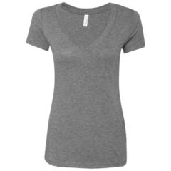 Next Level Women’s Triblend Short Sleeve Deep V-Neck T-Shirt - 41227_f_fm