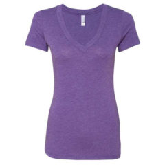 Next Level Women’s Triblend Short Sleeve Deep V-Neck T-Shirt - 41228_f_fm