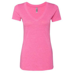 Next Level Women’s Triblend Short Sleeve Deep V-Neck T-Shirt - 41230_f_fm