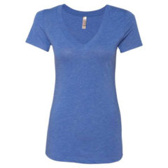 Next Level Women’s Triblend Short Sleeve Deep V-Neck T-Shirt - 41231_f_fm