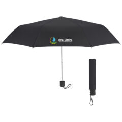 Budget Telescopic Umbrella – 42″ Arc - 4130_BLK_Colorbrite
