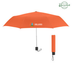 Budget Telescopic Umbrella – 42″ Arc - 4130_ORN_Colorbrite