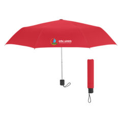 Budget Telescopic Umbrella – 42″ Arc - 4130_RED_Colorbrite