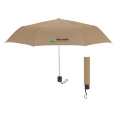 Budget Telescopic Umbrella – 42″ Arc - 4130_TAN_Colorbrite