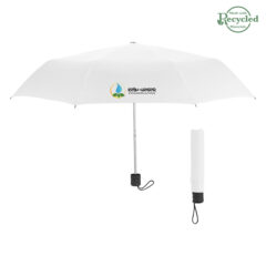 Budget Telescopic Umbrella – 42″ Arc - 4130_WHT_Colorbrite