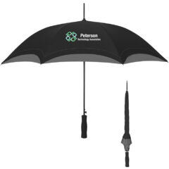Umbrella – 46″ Arc - 4131_BLKGRA_Colorbrite