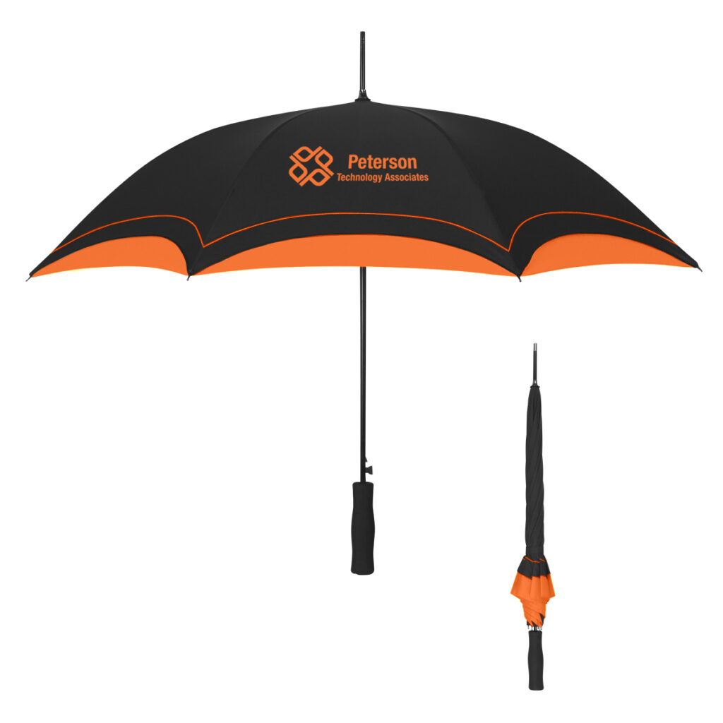 Umbrella – 46″ Arc - 4131_BLKORN_Silkscreen