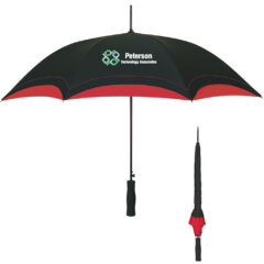 Umbrella – 46″ Arc - 4131_BLKRED_Colorbrite