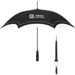 Umbrella – 46″ Arc - 4131_BLKWHT_Silkscreen