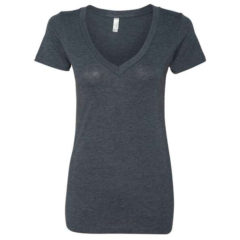 Next Level Women’s Triblend Short Sleeve Deep V-Neck T-Shirt - 41345_f_fm