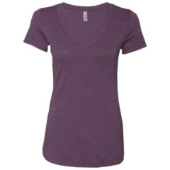 Next Level Women’s Triblend Short Sleeve Deep V-Neck T-Shirt - 41346_f_fm