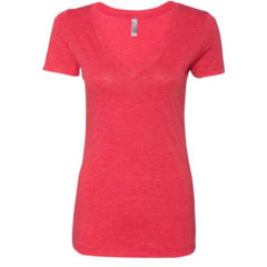 Next Level Women’s Triblend Short Sleeve Deep V-Neck T-Shirt - 41347_f_fm