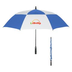 Windproof Vented Umbrella – 58″ Arc - 4139_WHTROY_Colorbrite