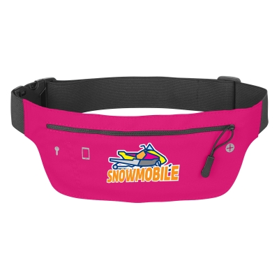 Lycra Running Belt Fanny Pack - 4204_PNK_Colorbrite
