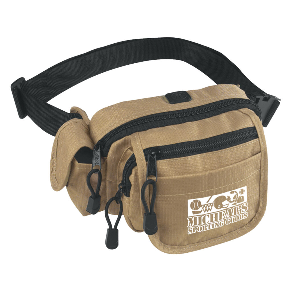 All-In-One Fanny Pack - 4207_KHKBLK_Silkscreen