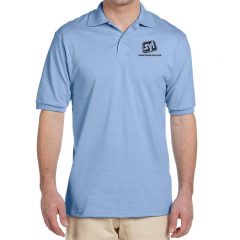 Jerzees Spot Shield 50/50 Polo Shirts - Light Blue