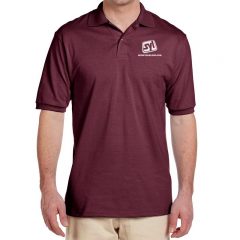 Jerzees Spot Shield 50/50 Polo Shirts - Maroon