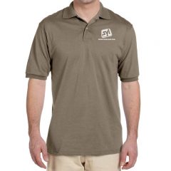 Jerzees Spot Shield 50/50 Polo Shirts - Safari
