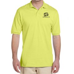 Jerzees Spot Shield 50/50 Polo Shirts - Safety Green