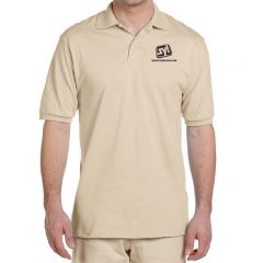 Jerzees Spot Shield 50/50 Polo Shirts - Sandstone