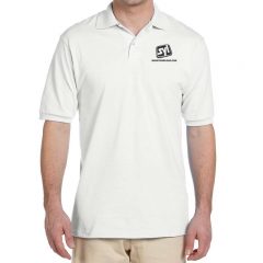 Jerzees Spot Shield 50/50 Polo Shirts - White