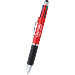 Pen with Stylus – 4 In 1 - 447_METRED_Silkscreen