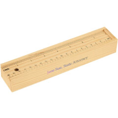 Colored Pencil Set in Wooden Ruler Box - 457_NAT_Digibrite