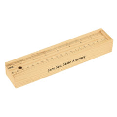 Colored Pencil Set in Wooden Ruler Box