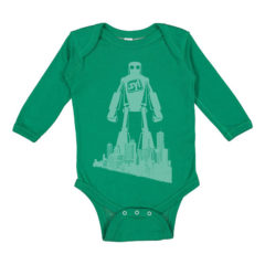 Rabbit Skins Infant Long Sleeve Baby Rib Bodysuit - 47428_f_fl