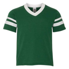 Youth Augusta Sportswear V-Neck Jersey with Striped Sleeves - 50323_f_fm