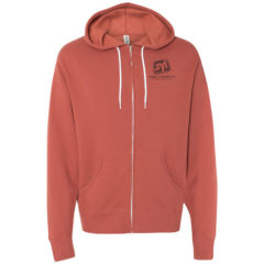 Independent Trading Co.–Unisex Lightweight Full-Zip Hooded Sweatshirt - 50433_f_fl
