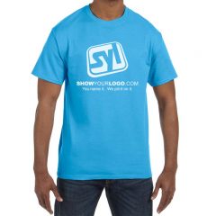 Hanes Tagless T-shirts - Aquatic Blue