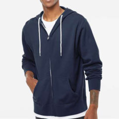 Independent Trading Co. Unisex Lightweight Full-Zip Hooded Sweatshirt - 52947_omf_fm