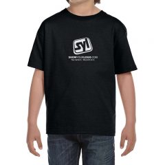 Youth Hanes 6.1 oz Beefy-T - Black