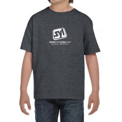 Youth Hanes 6.1 oz Beefy-T - Charcoal Heather