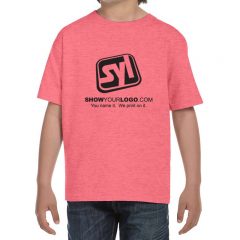 Youth Hanes 6.1 oz Beefy-T - Charisma Coral