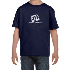 Youth Hanes 6.1 oz Beefy-T - Navy