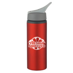 Aluminum Bike Bottle – 25 oz - 5705_METRED_Silkscreen