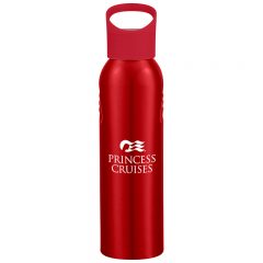 Aluminum Sports Bottle – 20 oz - 5707_REDRED_Silkscreen