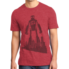 District Men’s Very Important Tee - 5708-HthrdRed-1-DT6000HthrdRedModelFront2-1200W