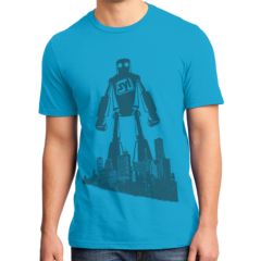District Men’s Very Important Tee - 5708-LtTurquoise-1-DT6000LtTurquoiseModelFront-1200W