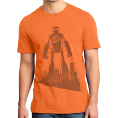District Men’s Very Important Tee - 5708-Orange-1-DT6000OrangeModelFront-1200W