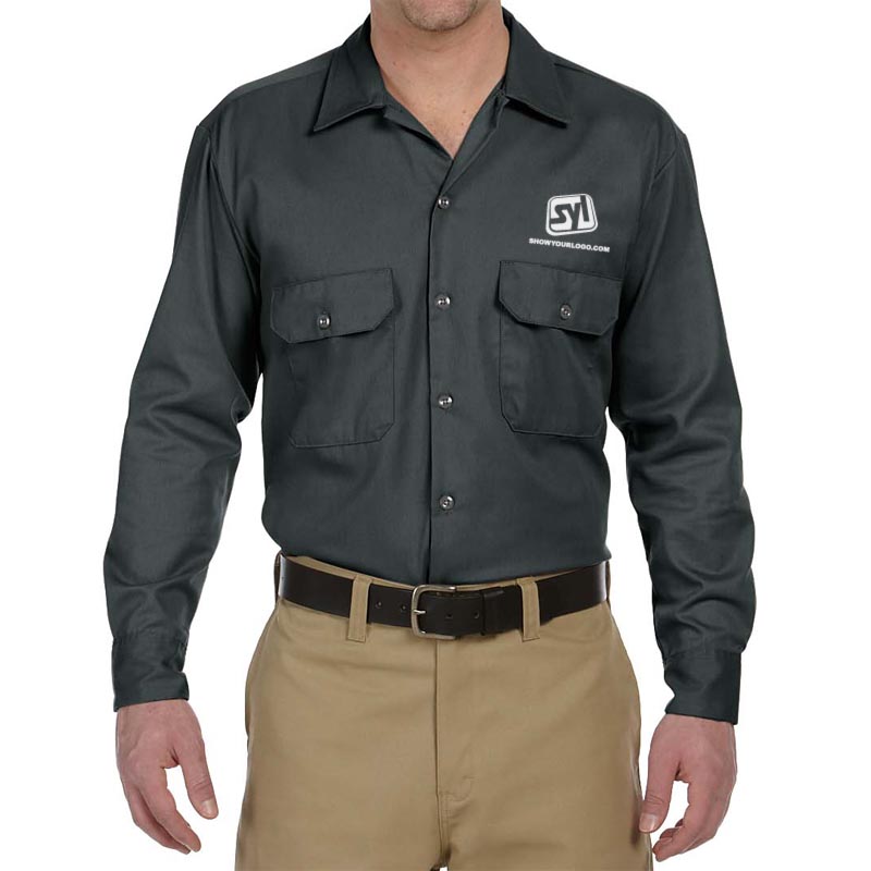 dickies men's work shirts